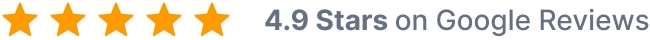 4.9 Stars on Google Reviews